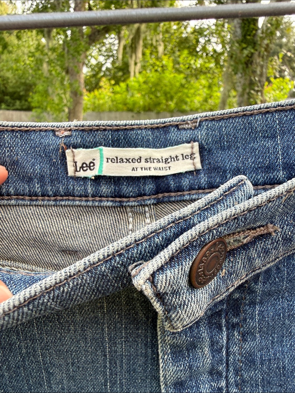 Lee at waist Straight Leg Women's Jeans - Blue - Picture 3 of 4